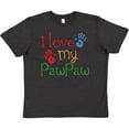 thumbnail image 3 of Inktastic PawPaw Grandkids Handprints Youth T-Shirt, 3 of 5