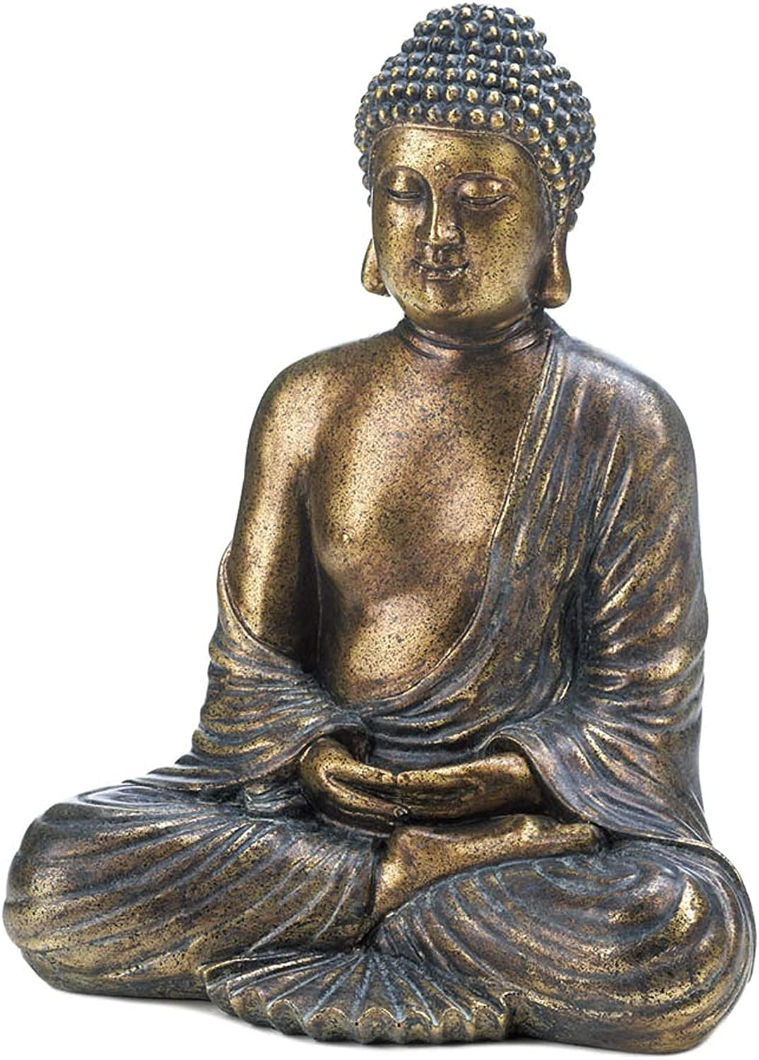 Buddha Kopf 25x13,8x12 cm Zement Figur Statue Budda Deko Meditation Feng Shui 