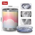 thumbnail image 3 of 12oz Tumblers Colorful Cloud Star Pattern Vacuum Insulated Stainless Steel Travel Tumbler Cups Mug with Lid and Straw for Beer,Coffee,Beverages with Cleaning Brush for Cold & Hot Drinks, 3 of 5