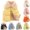 Yellow, variant on Toddler Boys Girls Vest Fuzzy Sleeveless Coat Outerwear Unisex Kids Classic Pockets Waistcoat