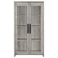 thumbnail image 4 of Alejo 2-door Engineered Wood Tall Cabinet Grey Driftwood, 4 of 10