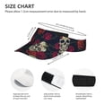 thumbnail image 3 of Zufioo Roses Skulls Print Adult Hollow Hat, Sun Protection Sports Hat - Sweat-absorbent, Adjustable Velcro Style, Unisex, Suitable for Outdoors, 3 of 7