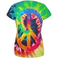 thumbnail image 2 of Peace Sign Tie Dye All Over Womens T Shirt Multi LG, 2 of 2