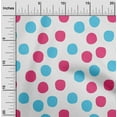 thumbnail image 2 of oneOone Cotton Cambric Pink Fabric Polka Sewing Material Print Fabric By The Yard 56 Inch Wide, 2 of 4