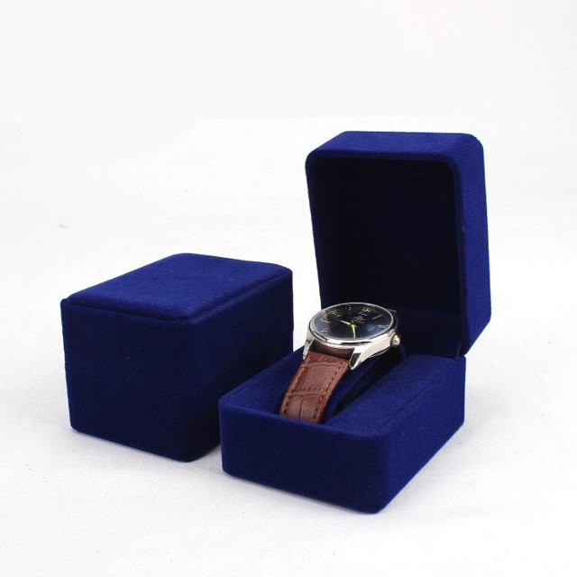 Caja de reloj de franela a la moda, estuche protector, organizador de relojes, caja de exhibición, pulsera, cajas de reloj de pulsera, almacenamiento para mujer, hombre, regalos Gao Jinjia LED