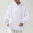 thumbnail image 2 of Maean Women's Oversize Hoodies Sweatshirts Long Sleeve Sweaters Pullover Tops Fall Winter Warm Clothes with Pockets, 2 of 6
