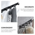 thumbnail image 5 of WEAVILUX Black Aluminum Wall-Mounted Coat Rack with Multi-Functional Storage Organizer for Entryway, Bedroom, Bathroom, 5 of 6