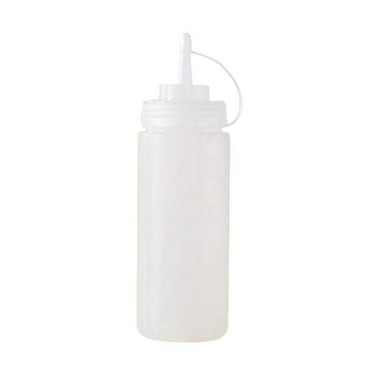 Plastic Clear Squeeze Sauce Bottle Dispenser Bottles Condiment kitchen T4F4