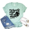 thumbnail image 1 of My Favorite Player Calls Me Mom T-shirt Mother's Day Gift Baseball Shirts Football Tshirt Women's Soccer Shirt, 1 of 3
