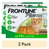 (2 pack) FRONTLINE® Plus for Cats and Kittens Flea and Tick Treatment, 6 CT