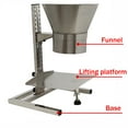thumbnail image 3 of Feeding Hopper Dispensing Funnel for Powder Paste Liquid Granule with Support Stand Stainless Steel Diameter 6.3", 3 of 15