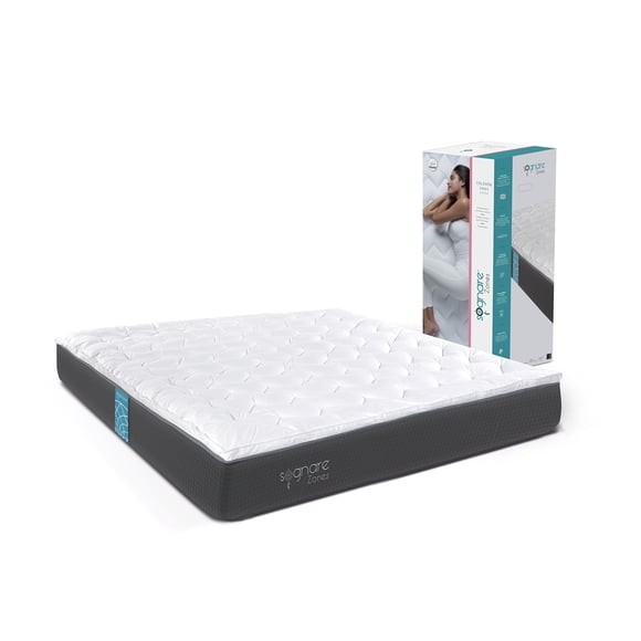 Colchón Sognare® Zones Queen Size Hipoalergénico Lavable 100% Algodón Memory Foam Tecnología Gravity Adaptive®