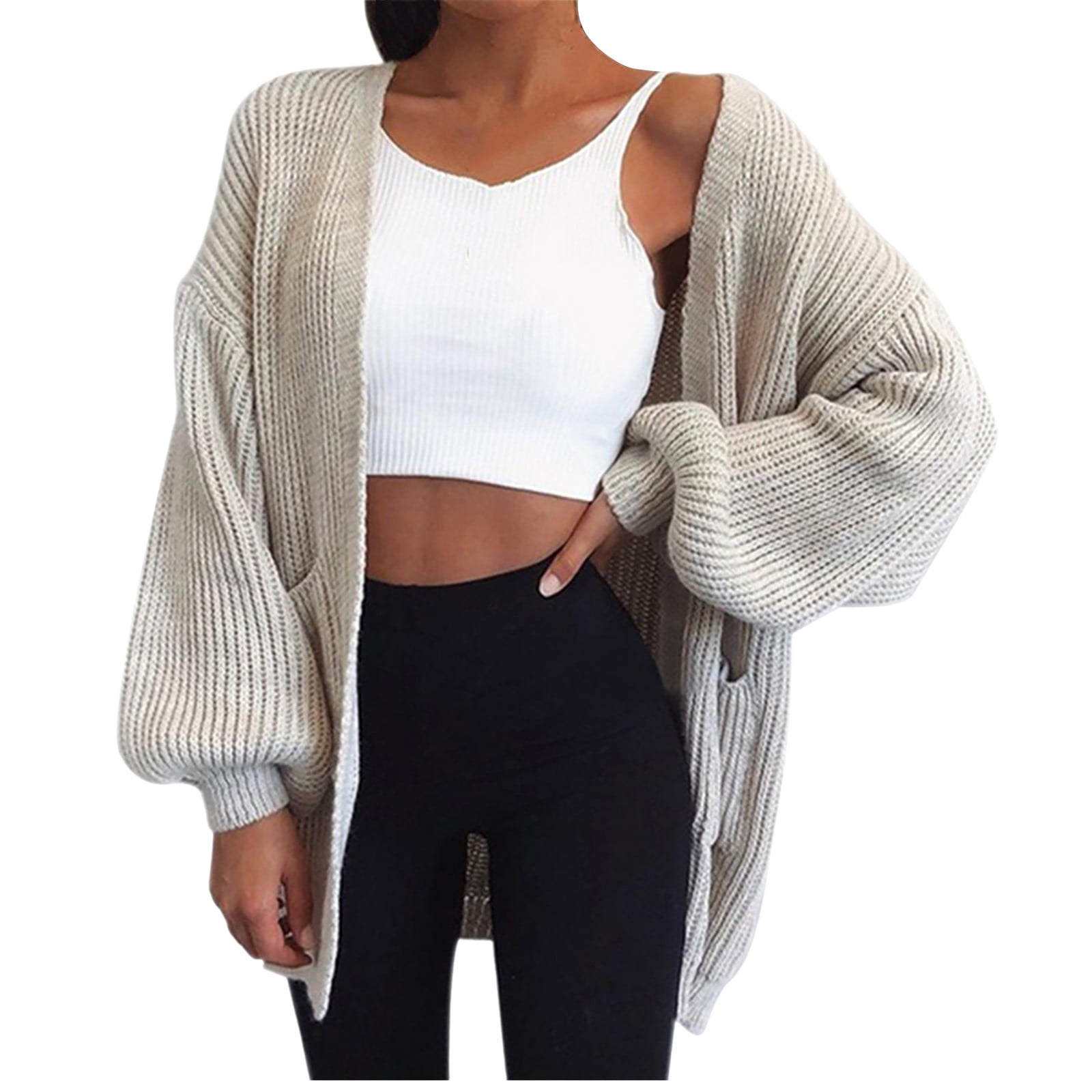 halter top with cardigan