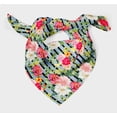 thumbnail image 3 of Bimba Blue Stripe & Grandiflora Roses Floral Printed Pure Silk Scarf Neck Wrap Summer Hair Bandanas For Women 40 x 80 Inches, 3 of 6