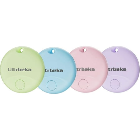 Air Tag-4 Pack Bluetooth Item Finder for iPhone – MFi Certified Smart Tracker Compatible with Apple Find My, Replaceable Battery, IP67 Waterproof Key Finder for Keys, Wallet, Luggage