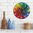 thumbnail image 3 of SKYSONIC Space Galaxy Wall Clock 10 Inch Silent Non Ticking Round Clock Oil Painting Clock Easy to Read Clock for Living Room Bedroom Bathroom Home Decor, 3 of 7