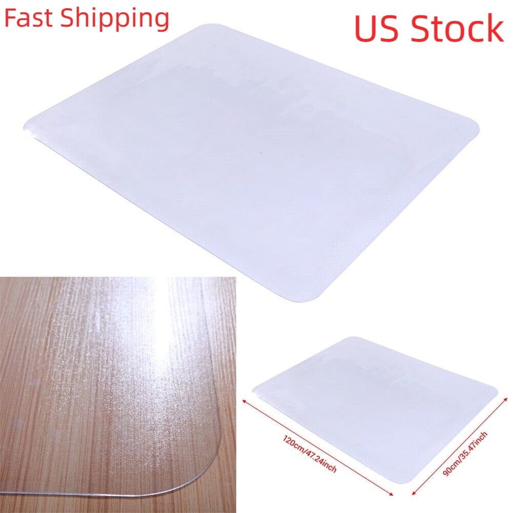 Clear Textured PVC Rectangular Chair Mat for Hard Floors