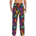 thumbnail image 3 of Goofa Colorful Cats Printed Soft Pajama Pants for Men, Wide Leg Comfy Casual Lounge Yoga Pants-XX-Large, 3 of 9