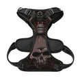 thumbnail image 5 of Lsque Spider with Skull Dog Harness, No-Pull Pet Harness with 2 Leash Clips, Adjustable Soft Padded Dog Vest with Easy Control Handle for Large Dogs-, 5 of 9