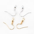 thumbnail image 4 of S SERENABLE 6x25 Pairs Ball & Coil Earring Hook Hook Ear Wire DIY Accs gold, 4 of 8