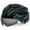 Black Blue, variant on FUNWICT Bicycle Helmet with Light and Magnetic Goggles Lightweight Bike Helmet for Adult Men Women