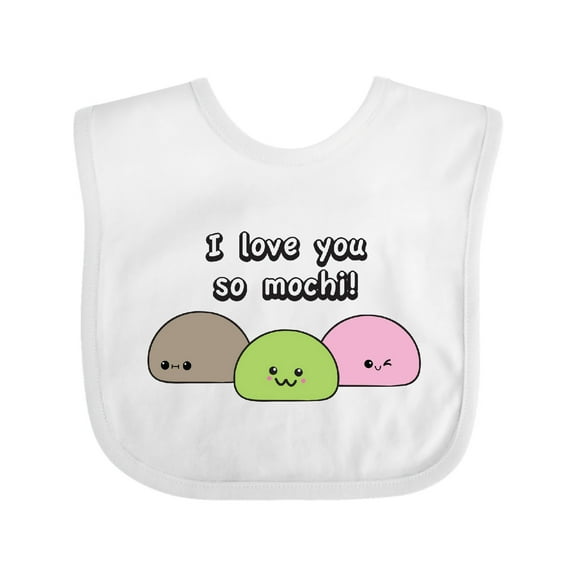 Inktastic I Love You So Mochi Boys or Girls Baby Bib