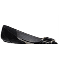thumbnail image 2 of Caleres Inc Women's Frankie Flat Patent Polyurethane Shoes Black Size 8 W, 2 of 3