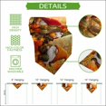 thumbnail image 5 of Orange Gnomes Fall Table Runner Linen Burlap Table Runner 48 Inches Long Thanksgiving Pumpkins Forest Dresser Scarves for Kitchen Island Coffee Dining Room Party Wedding Holiday Decoration 13"x48", 5 of 8