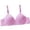 Purple, variant on Minimizing Underwear with Lightweight Support Lace Detail Comfortable Everyday Bra