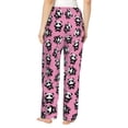 thumbnail image 3 of Xecao Cute Panda Women's Straight Lounge Pajama Pants: The Epitome of Relaxed Sleepwear, 3 of 9