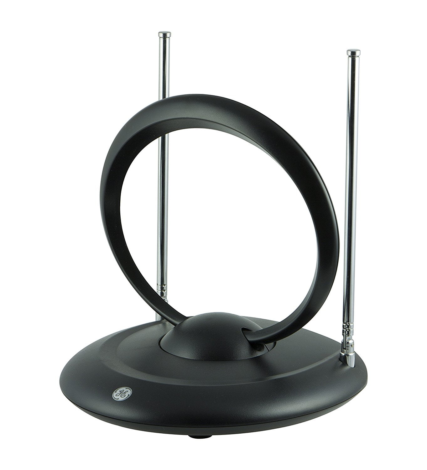 GE Easy Adjust Indoor Antenna, Loop and Rabbit Ears, 30 Mile Range