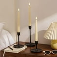 thumbnail image 4 of Stmarry LED Flameless Taper Candles with 3D Wick, 9.65 Inch Real Wax with Remote and Timer, 3 Pack Flickering Candlesticks Battery Operated, Classic Tall Taper Candles, Ivory, 4 of 8