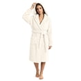 thumbnail image 6 of SHTXOZHI Women's Knit Robe Short Bathrobe Long Sleeve Hooded Homewear Warm Sleepwear With Pockets and Belt, 6 of 7