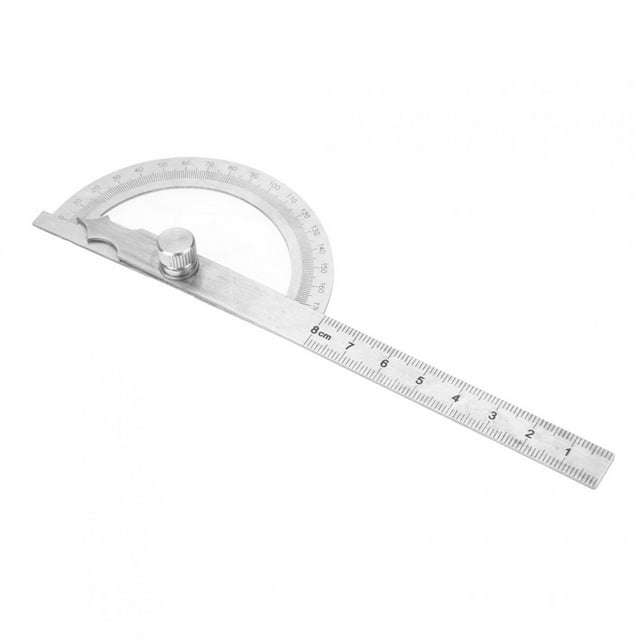 Règle de Protracteur, Protracteur en Acier Inoxydable, Outil de Recherche d'Angle Numérique, Ensemble de Règle et Protracteur, Goniomètre d'Angle, Outils Mathématiques pour la Dessin et la Mesure d'Angle