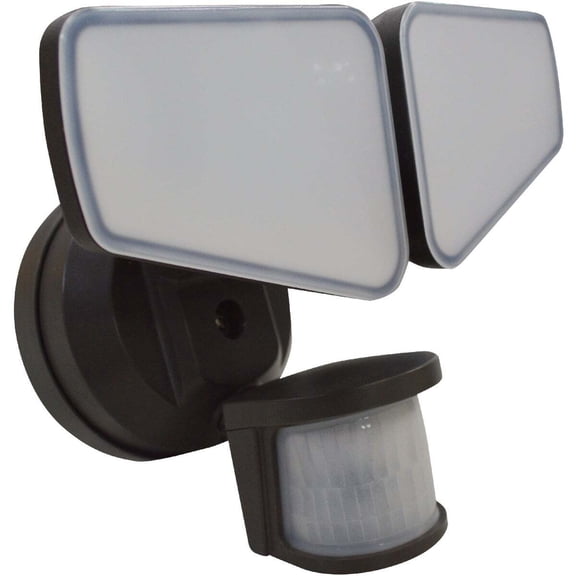 Bronze Motion Sensing Dusk-to-Dawn LED Floodlight Fixture PA-240B
