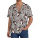 thumbnail image 1 of Balery Halloween Gnome Camisa Casual de Manga Corta con Botones para Hombre, Texturizada, Estilo Cubano, para Playa, Verano-Medium, 1 of 5