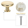 thumbnail image 4 of SOPOTUTU 6-Pack Minimalist Round Golden Cabinet Handles, Solid Metal Drawer Pulls for Home and Kitchen Furniture, 4 of 5