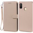 thumbnail image 1 of For Redmi Note 6 Pro Case Xiaomi Redmi 6 Pro Soft TPU Wallet Leather Case For Xiaomi Redmi 6 Case Note 6 Pro Flip Cover Fundas Beige -Strap For Redmi 6 Pro, 1 of 6