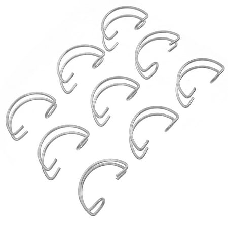 

40 Pcs Cage Door Hook Rabbit Cage Breeding Supply Cage Door Spring Hook Steel Wire Hook Stylish Cage Hook