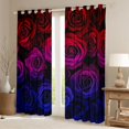 thumbnail image 2 of Castle Fairy Gradient Rose Black Out Curtains,Romantic Curtains Pack of 2 (42x63 Each), 2 of 6