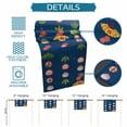 thumbnail image 6 of Navy Blue Spring Floral Table Runner 60 Inches, Green Botanical Summer Flower Birds Bed Runner Dresser Scarves Tabletop for Indoor Outdoor Parties/Ceremony/Banquet, 13" x 60", 6 of 9