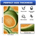 Kitchen Mat Cushioned Anti Fatigue, Yellow Hami Melon Cushioned Kitchen