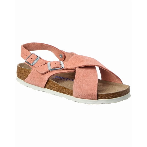 Birkenstock Tulum SFB Narrow Suede Sandal, 41, Pink