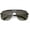 Black Silver / Smoke Green, variant on Oversized Aviator Sunglasses Perforated Triple Crossbar Square Lens 60mm (Brown Gold / Amber)