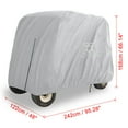 thumbnail image 5 of Unique Bargains Silver Tone Waterproof Sun Rain Resistant Golf Cart Protective Cover Polyester Fabric 242x162x168cm, 5 of 5