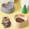 thumbnail image 3 of CSChome Cat Feeding Bowl Feeding Bowl Non-Slip Large Capacity Cartoon Strawberry Shape Plastic Unbreakable, 3 of 7