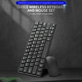 thumbnail image 2 of Keyboard Mouse Combo 2.4G Wireless Keyboard Mouse Set Office Keyboard Mouse Set Slim Design Plug and Play for PC Laptop Black, 2 of 8