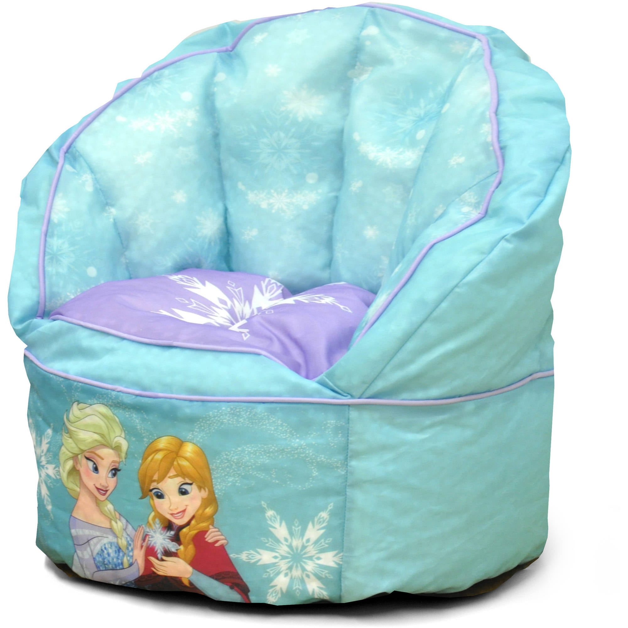 Disney Frozen Sofa Bean Bag Chair with Piping - Walmart ...