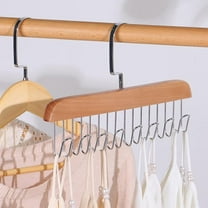Natural Wood Wooden Belt Hanger for Closet with 8 Hooks,coat Hanger,coat Hanger
