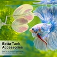 thumbnail image 6 of Uxcell 1-Pack Betta Fish Leaf Pad, Hammock Plant Leaf Pad, Resting Fish Rest Bed for Fish Tank Decorations [Pink Gradient, Heart-Shaped], 6 of 7
